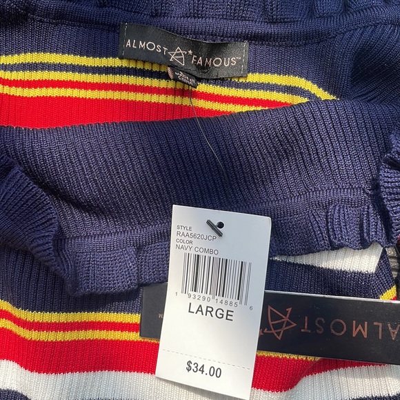 NWT - Cute, Croppy Almost Famous Top - Picture 4 of 4